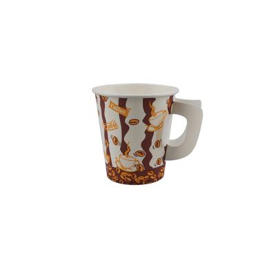 6oz.single wall paper cup with handle