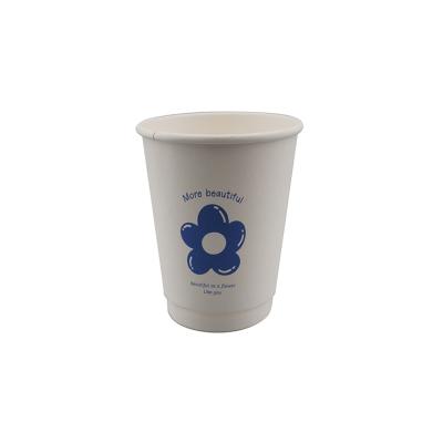 8oz.Double wall white cardboard paper cups