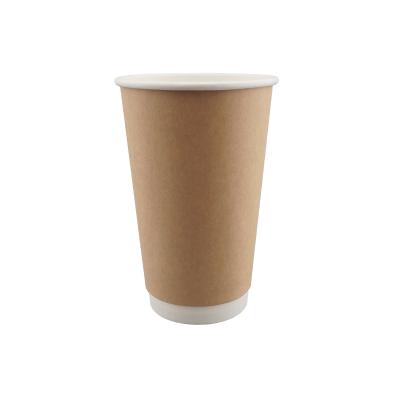 16oz.Double wall kraft paper cup